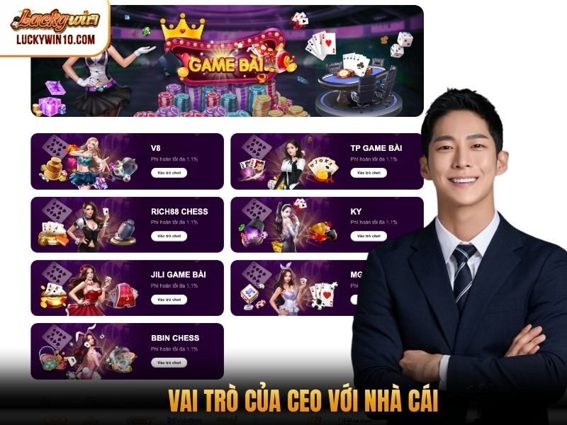 Vai trò của CEO với nhà cái